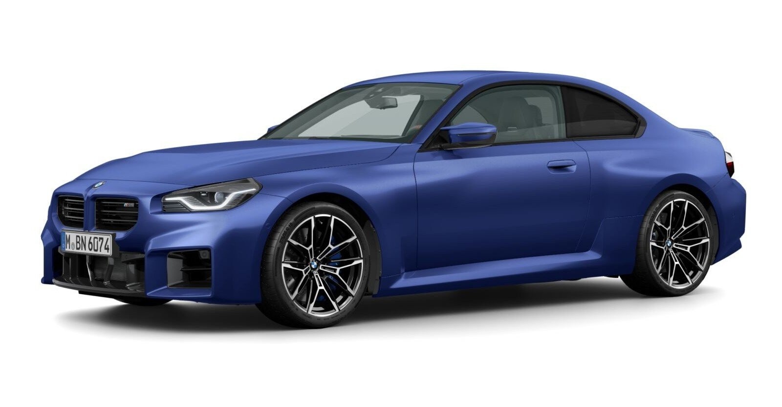 BMW M2 Coupe in Blau von vorne BMW M2 Coupe in Blau von vorne