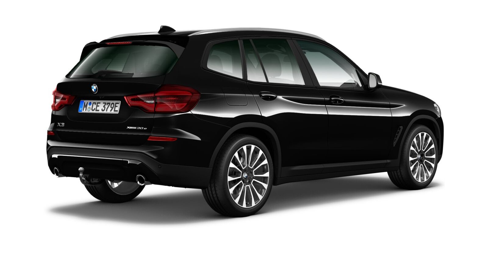 BMW BMW X in Schwarz von hinten BMW BMW X in Schwarz von hinten