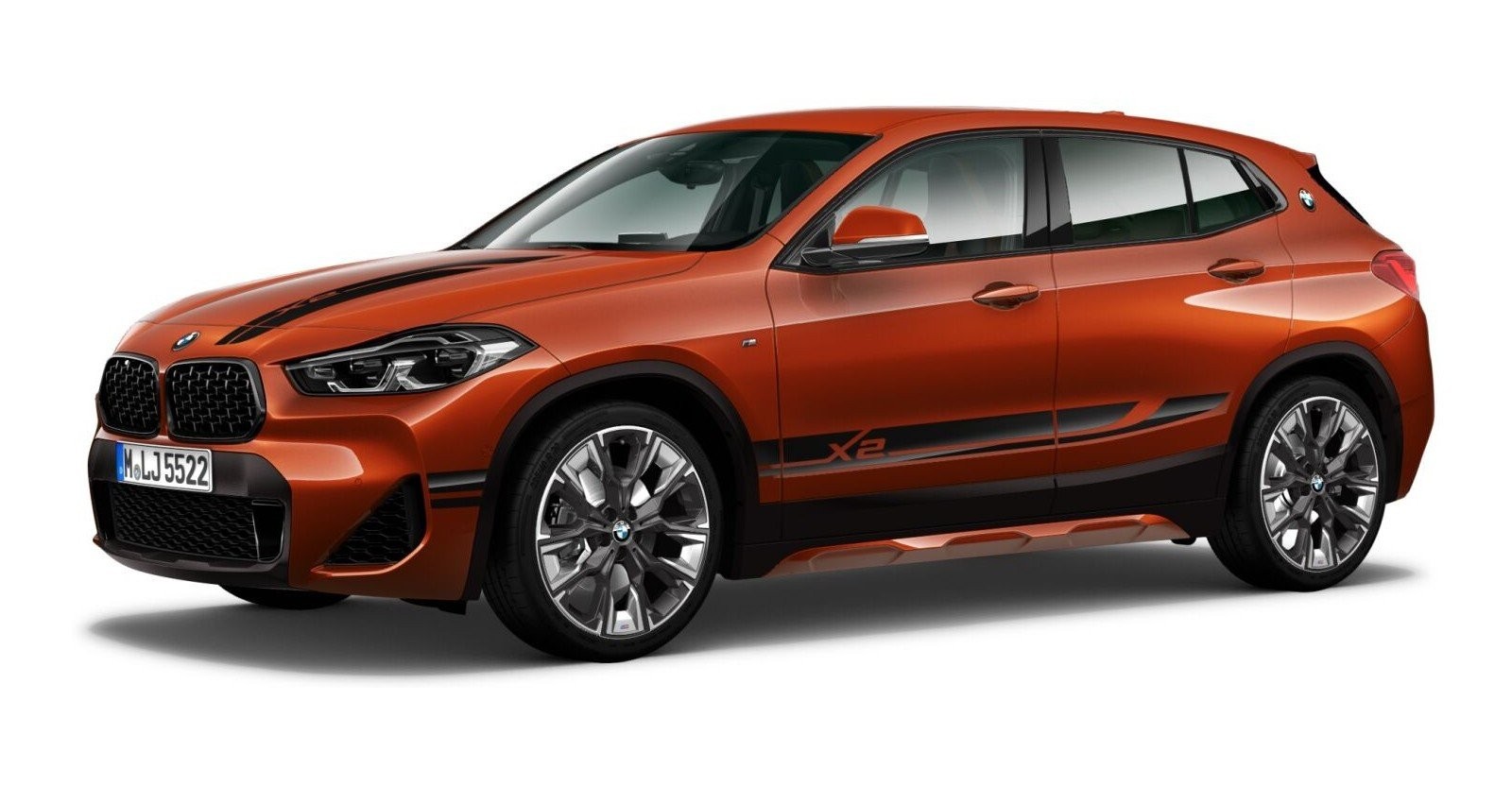 BMW BMW X in Orange von vorne BMW BMW X in Orange von vorne