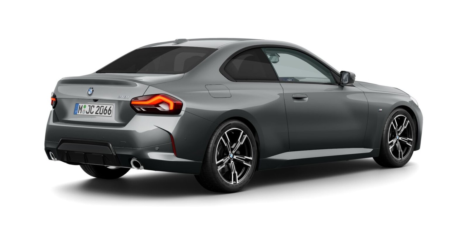 BMW BMW 2er in Grau von hinten