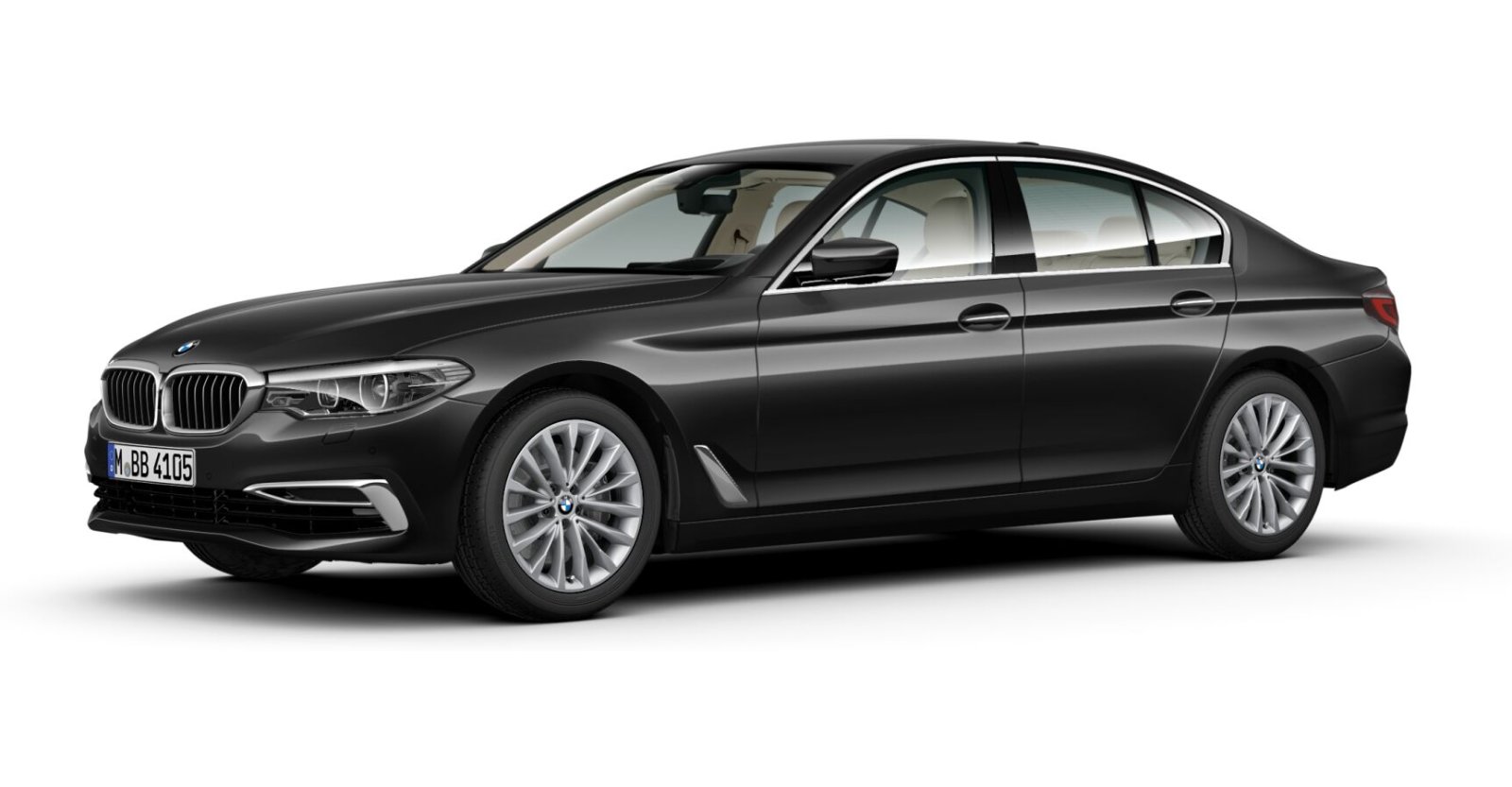 BMW 530i xDrive Limousine in Grau von vorne BMW 530i xDrive Limousine in Grau von vorne