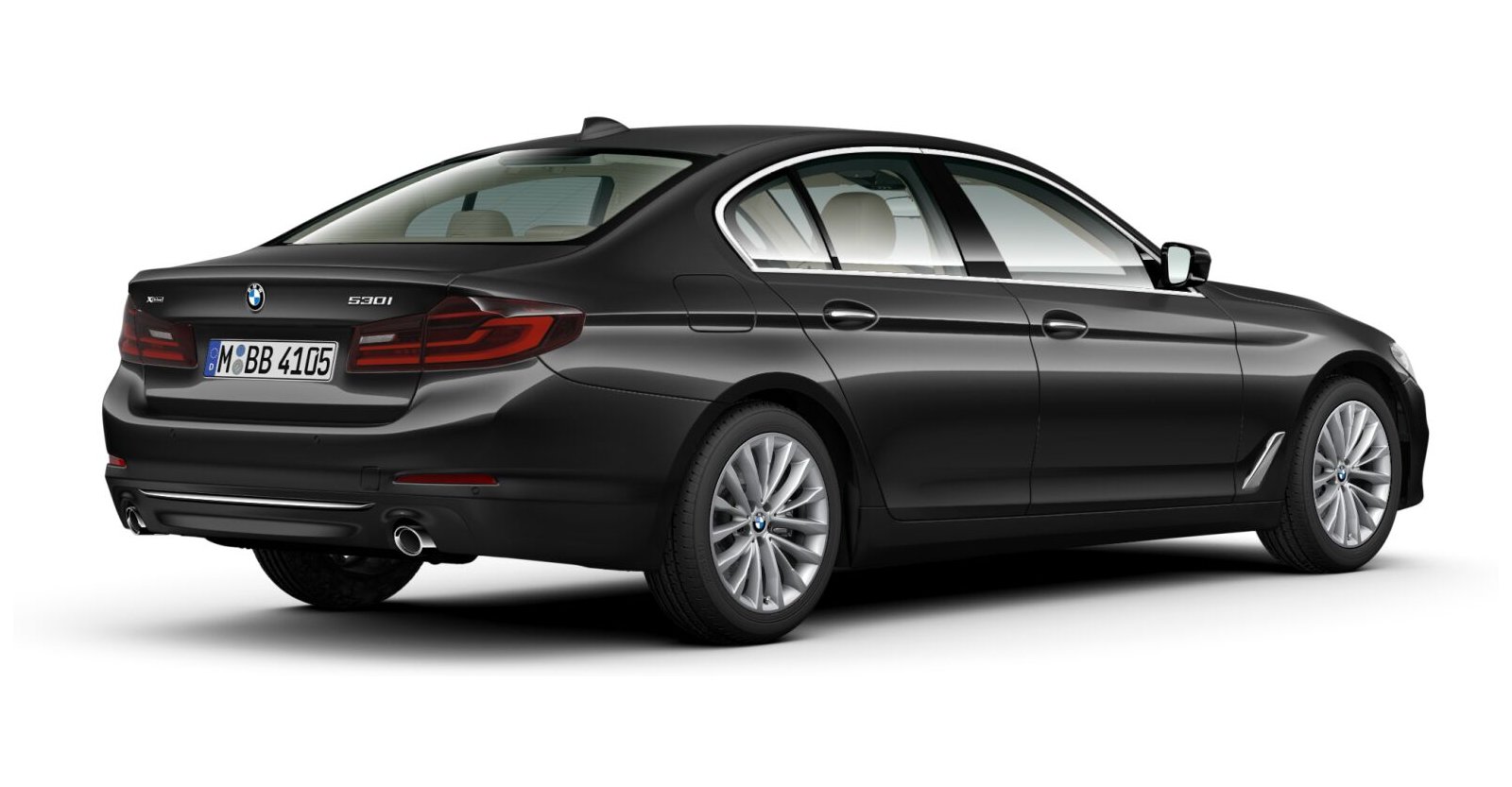 BMW BMW 5er in Grau von hinten BMW BMW 5er in Grau von hinten
