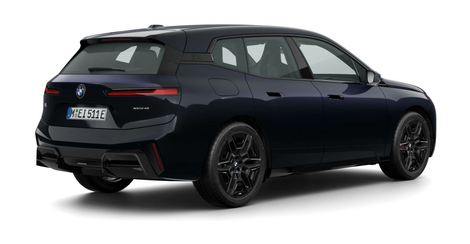 BMW BMW I in Schwarz von hinten BMW BMW I in Schwarz von hinten