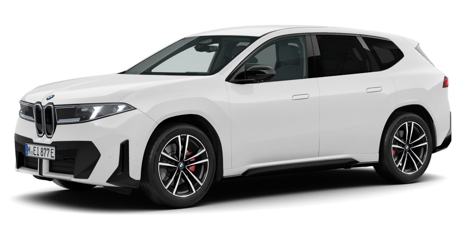 BMW iX3 40 in Weiß von vorne