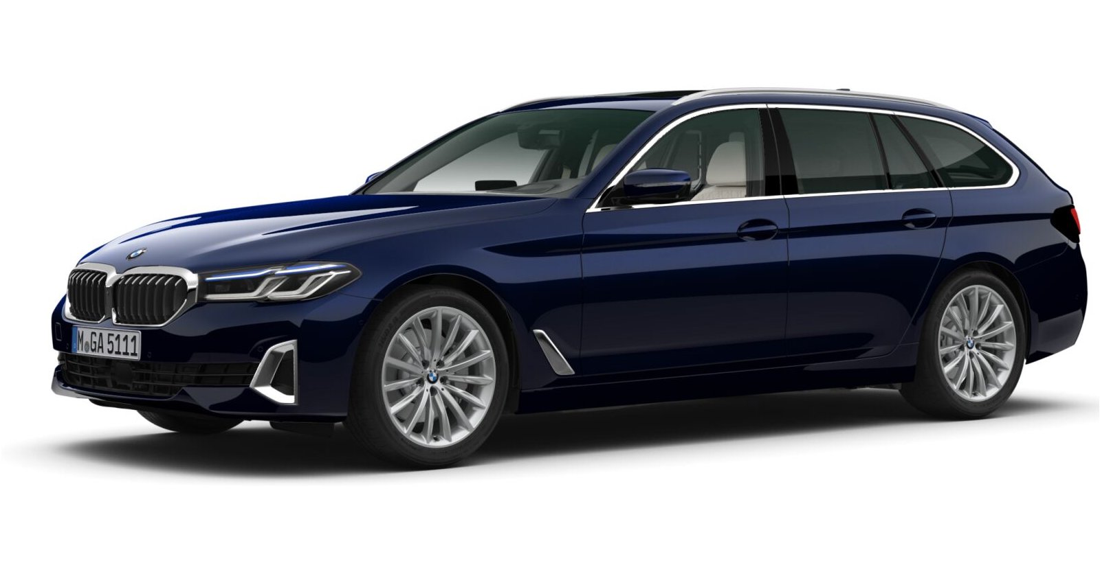 BMW BMW 5er in Blau von vorne BMW BMW 5er in Blau von vorne
