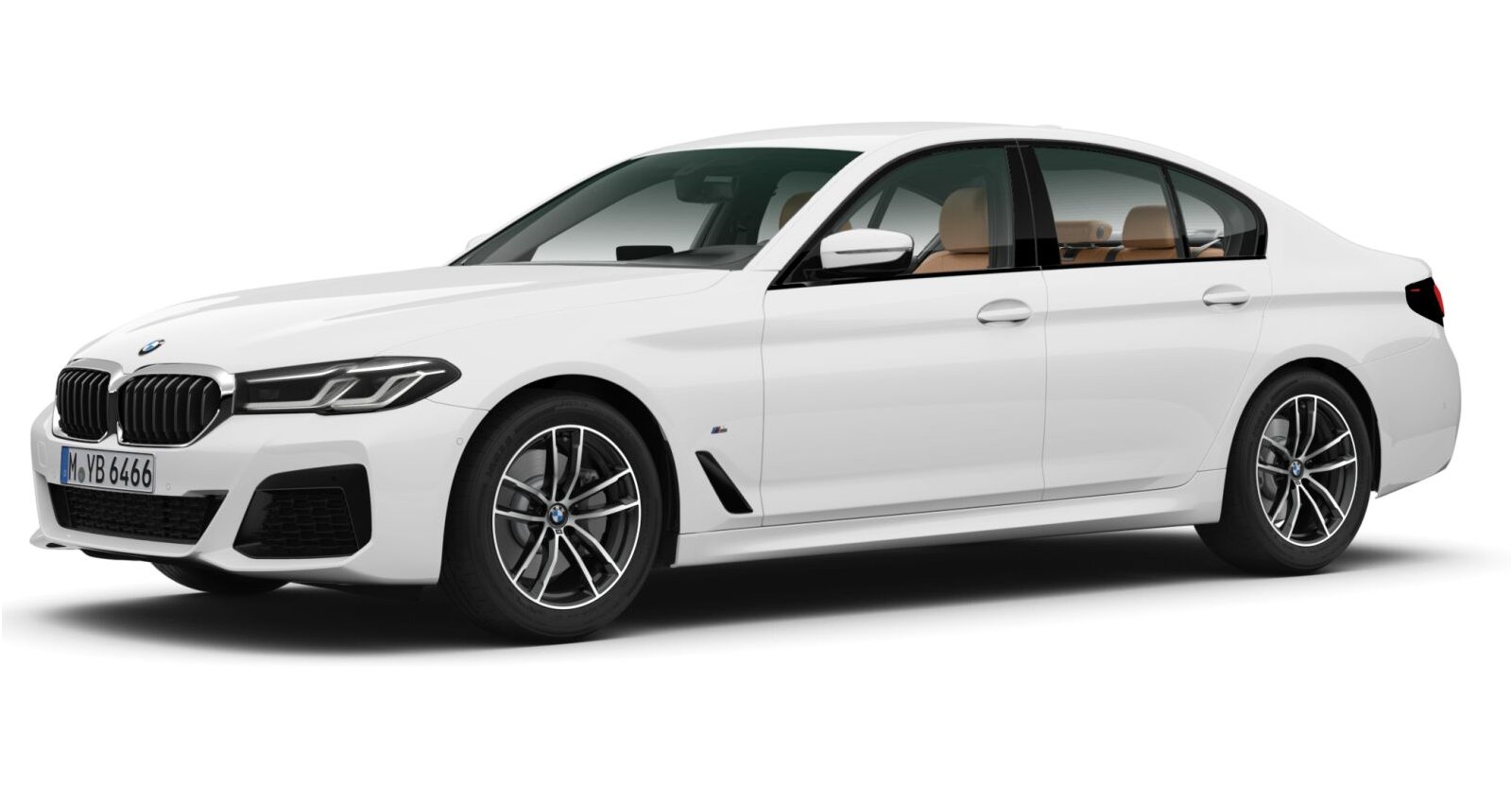 BMW BMW 5er in Weiß von vorne BMW BMW 5er in Weiß von vorne
