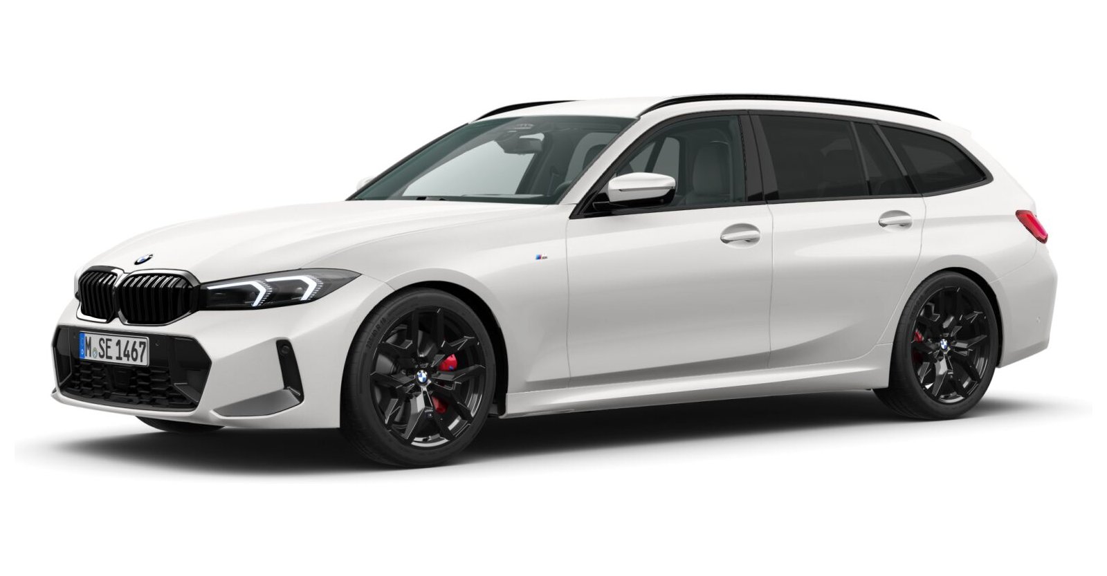BMW BMW 3er in Weiß von vorne