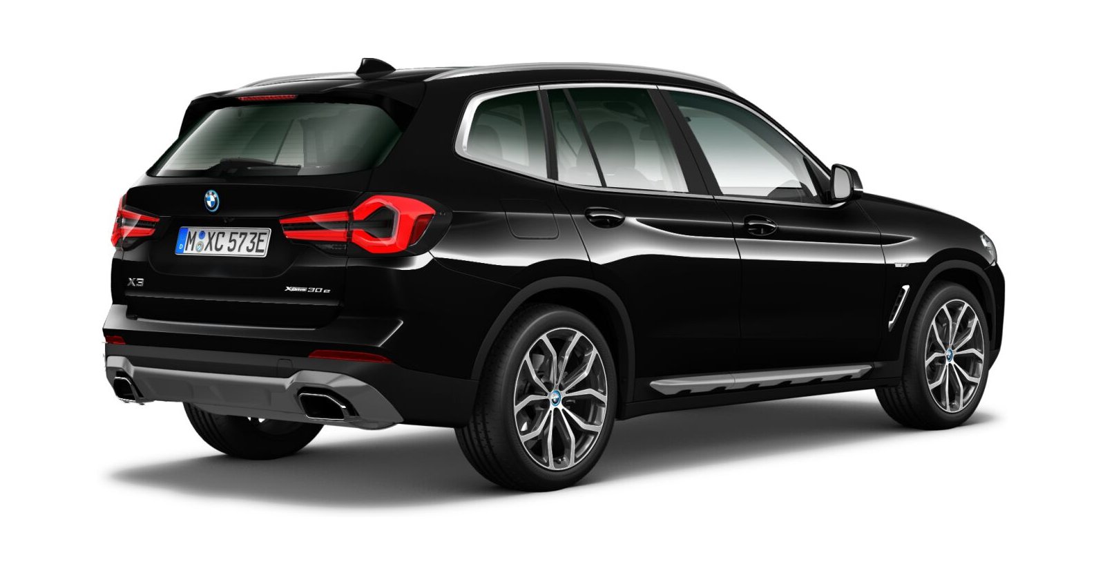 BMW BMW X in Schwarz von hinten BMW BMW X in Schwarz von hinten