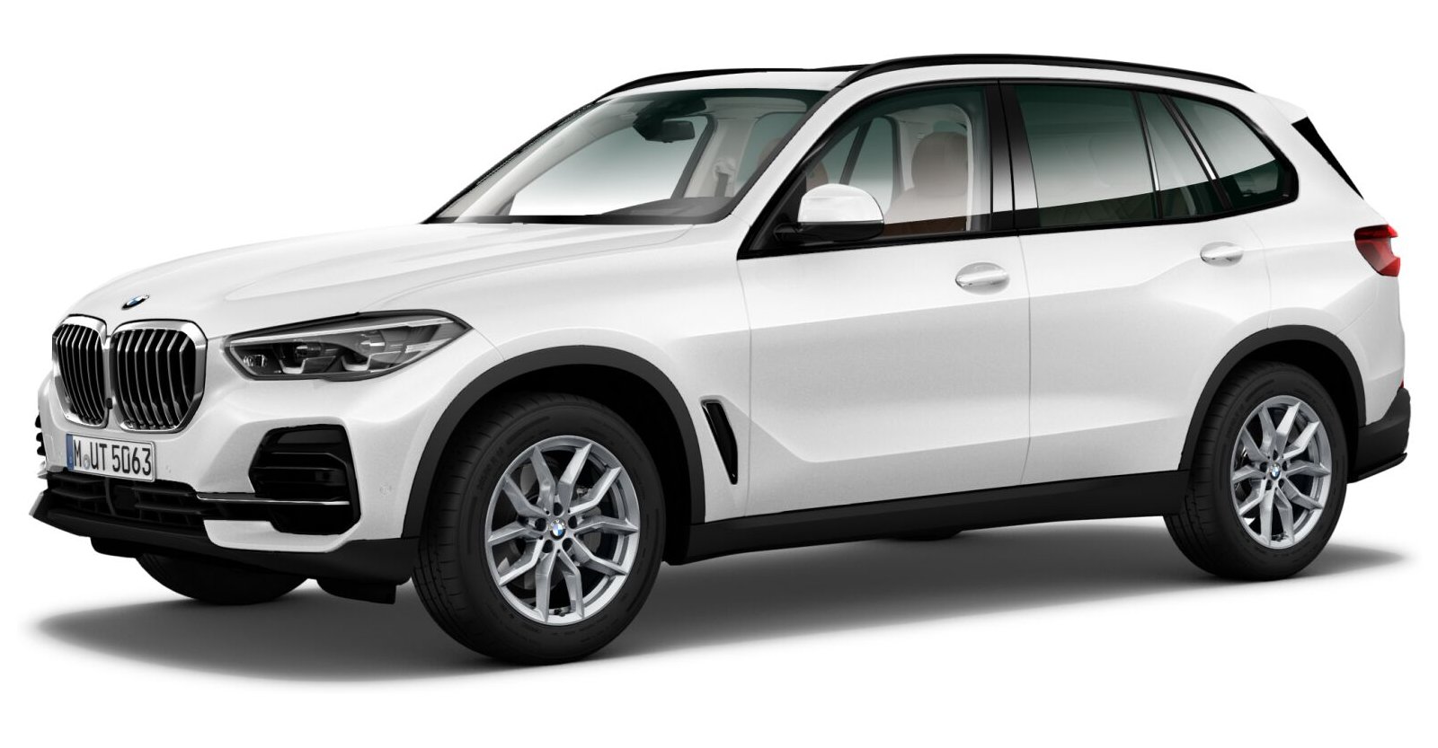 BMW X5 xDrive30d in Weiß von vorne BMW X5 xDrive30d in Weiß von vorne