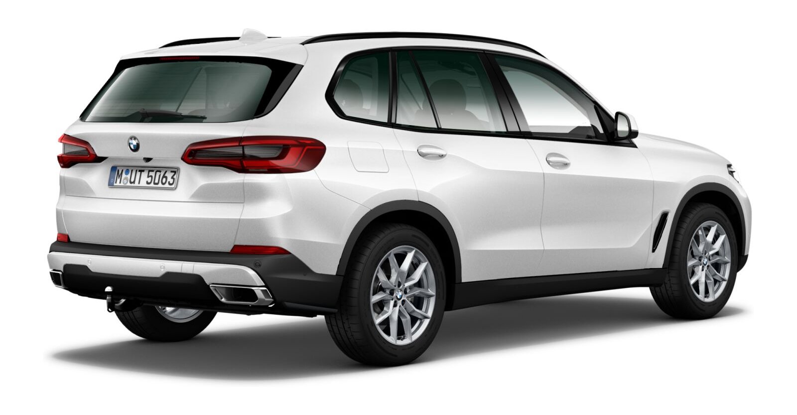 BMW BMW X in Weiß von hinten BMW BMW X in Weiß von hinten