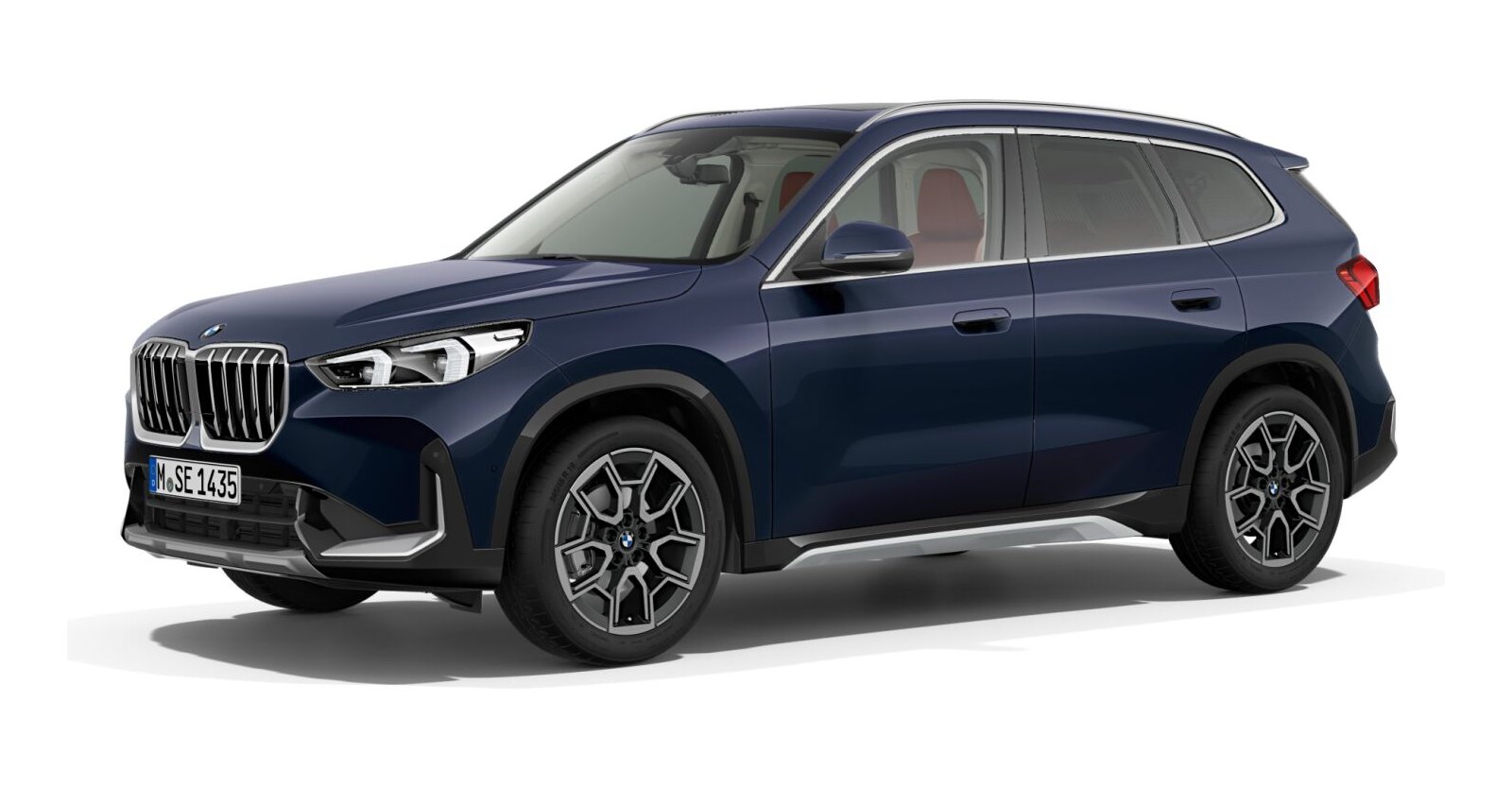 BMW X1 xDrive20d in Blau von vorne BMW X1 xDrive20d in Blau von vorne