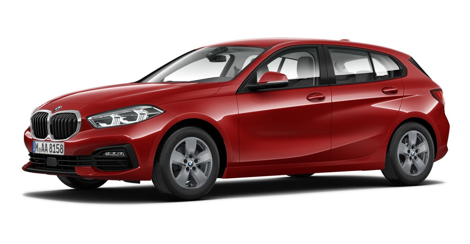 BMW BMW 1er in Rot von vorne BMW BMW 1er in Rot von vorne