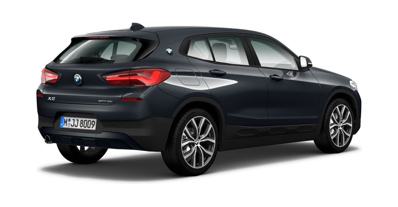 BMW BMW X in Grau von hinten BMW BMW X in Grau von hinten