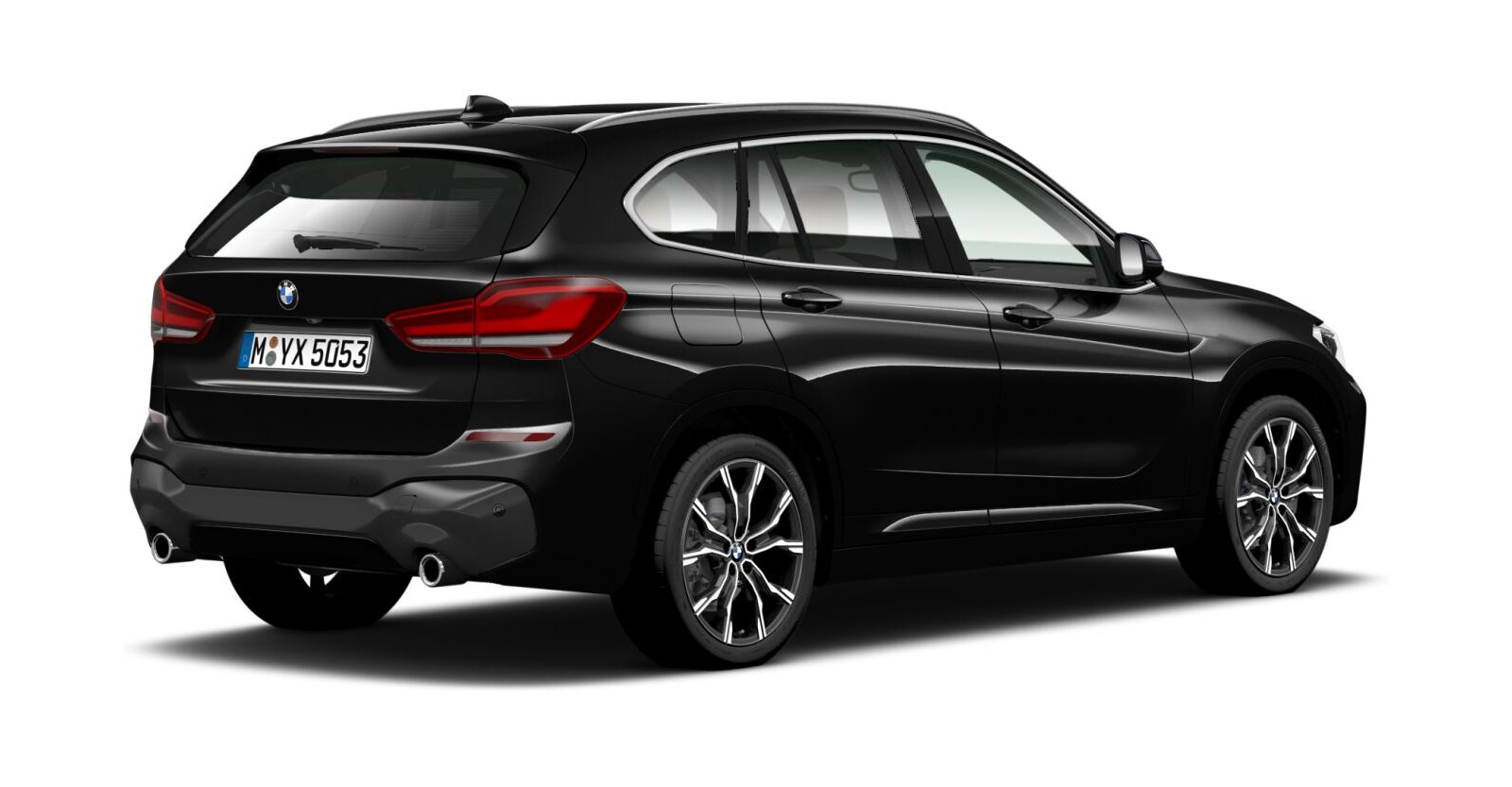 BMW BMW X in Schwarz von hinten BMW BMW X in Schwarz von hinten