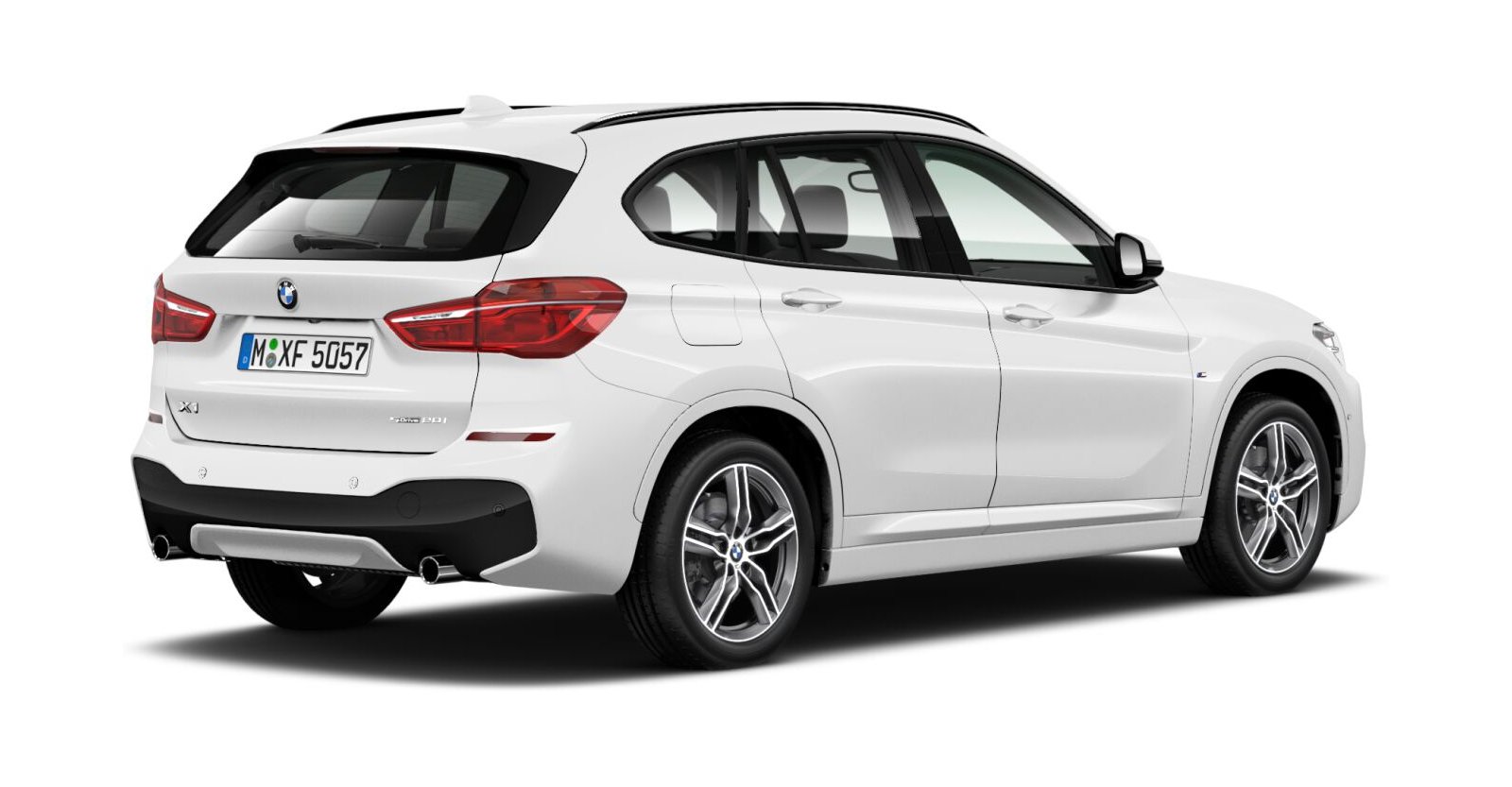 BMW BMW X in Weiß von hinten BMW BMW X in Weiß von hinten
