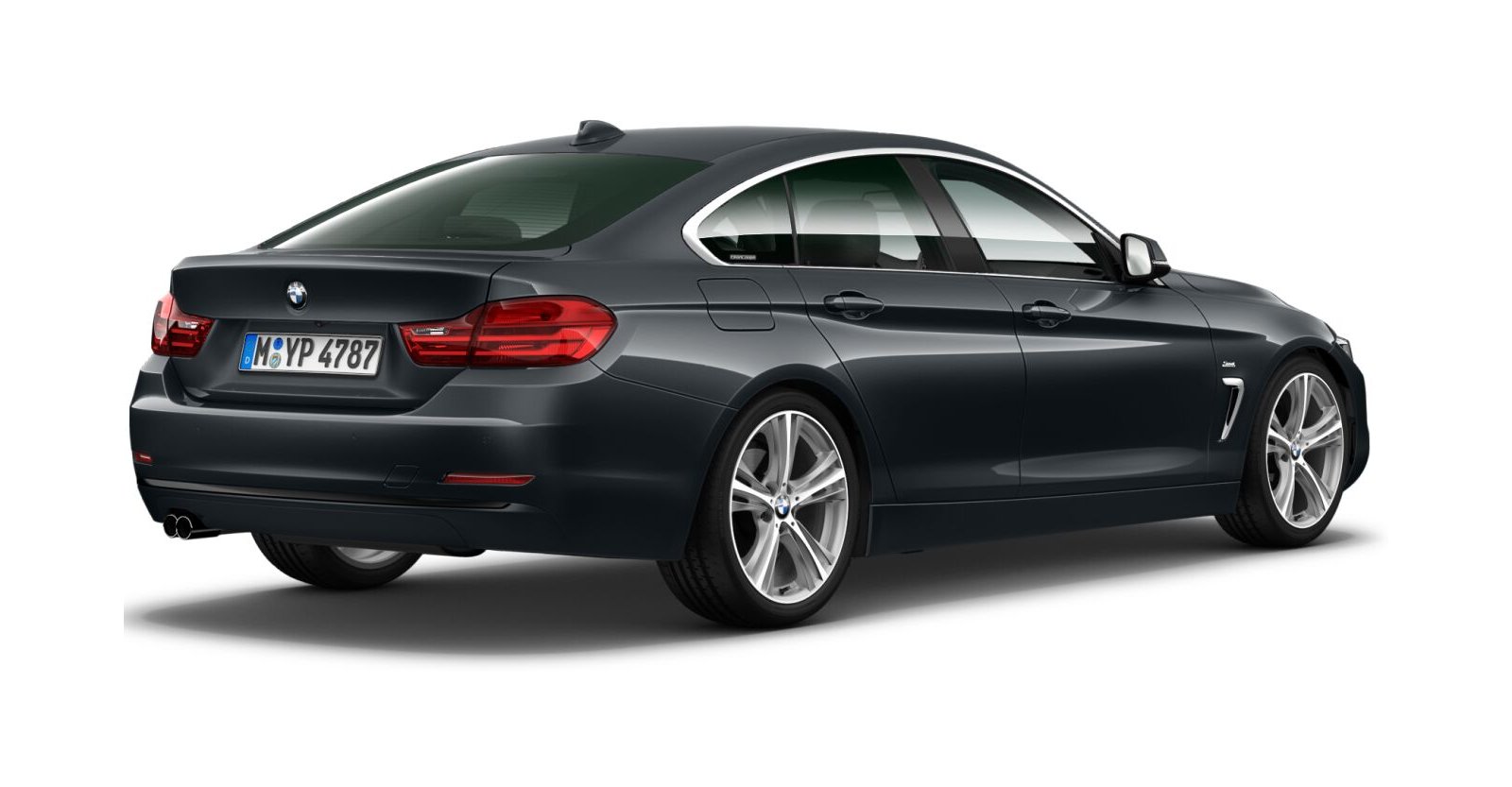 BMW BMW 4er in Grau von hinten