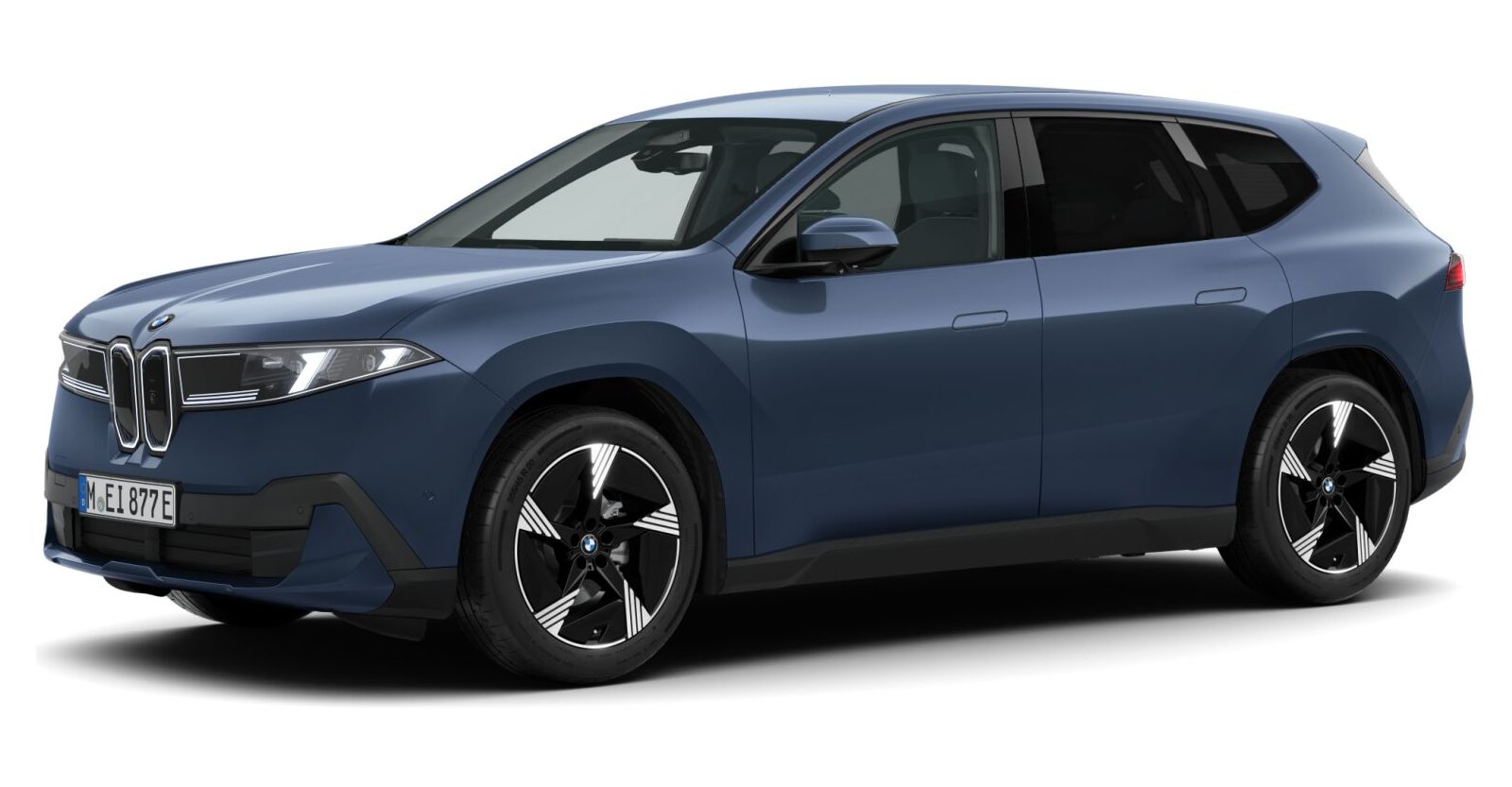 BMW BMW I in Blau von vorne BMW BMW I in Blau von vorne