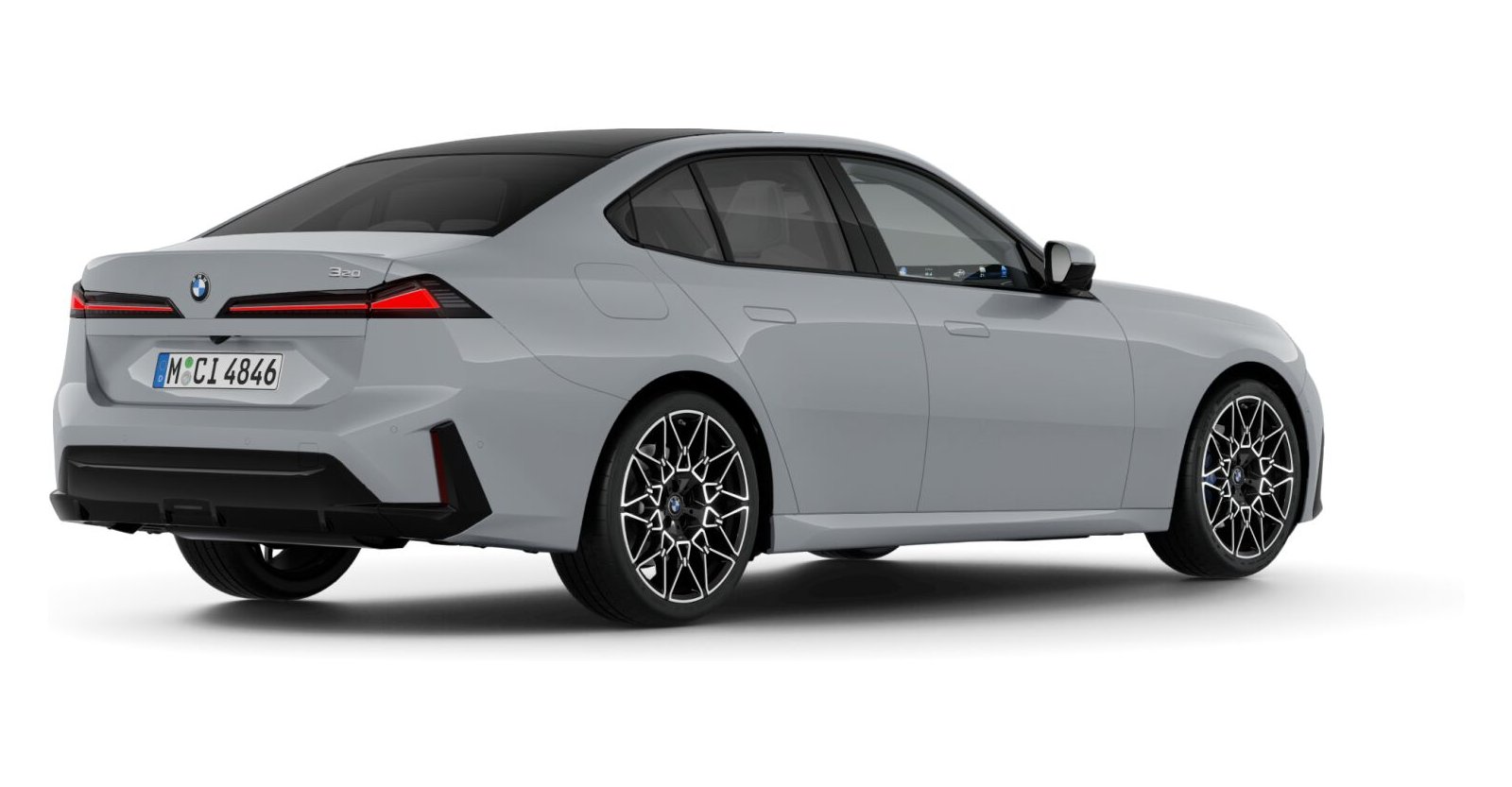 BMW BMW 3er in Grau von hinten