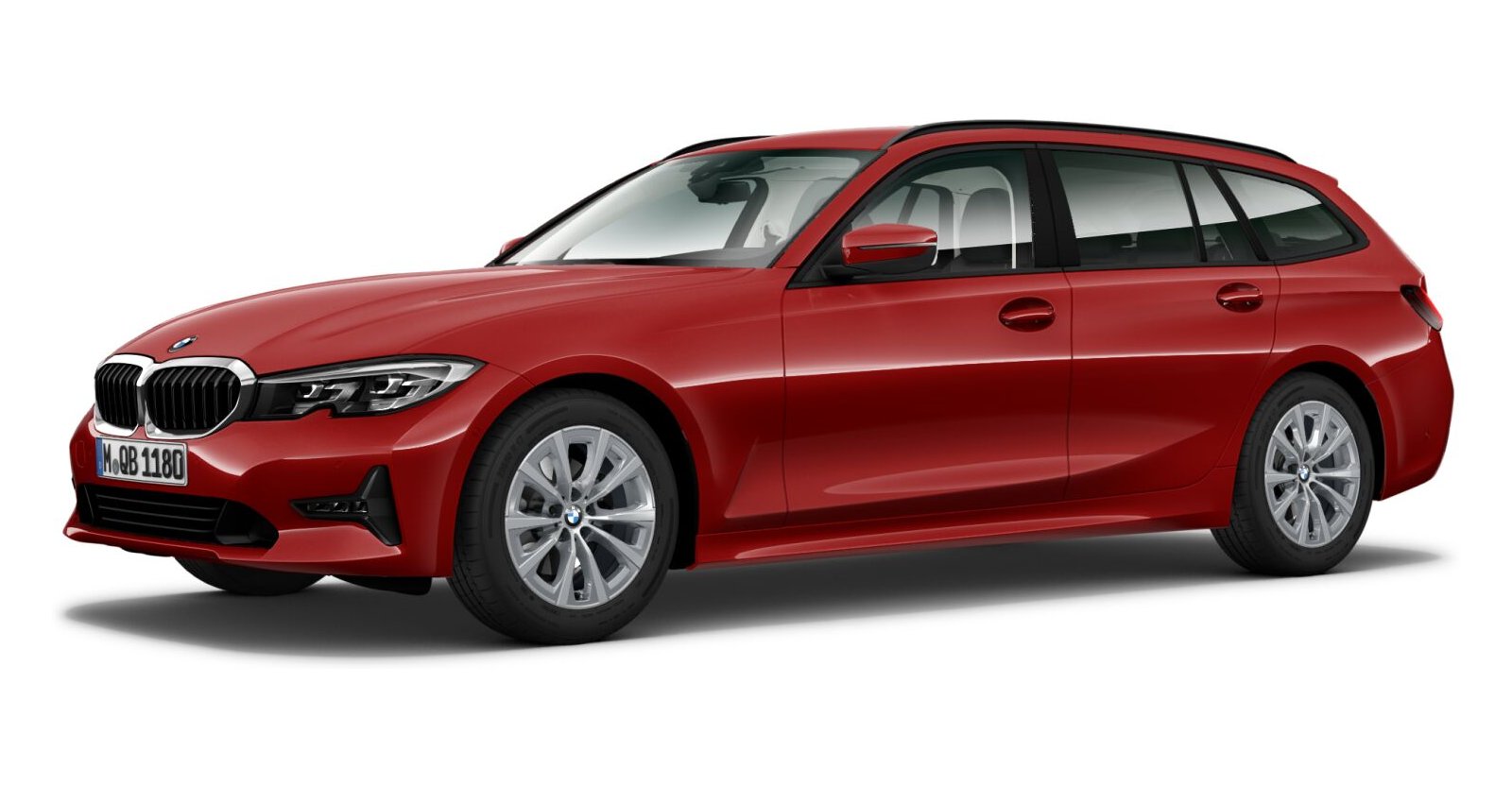 BMW BMW 3er in Rot von vorne BMW BMW 3er in Rot von vorne