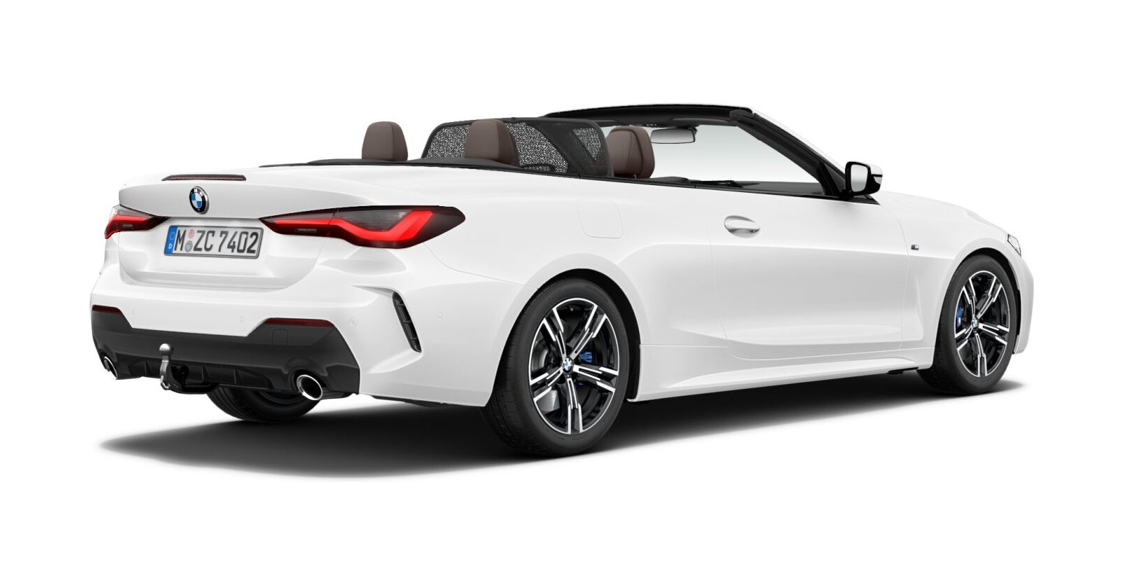 BMW BMW 4er in Weiß von hinten