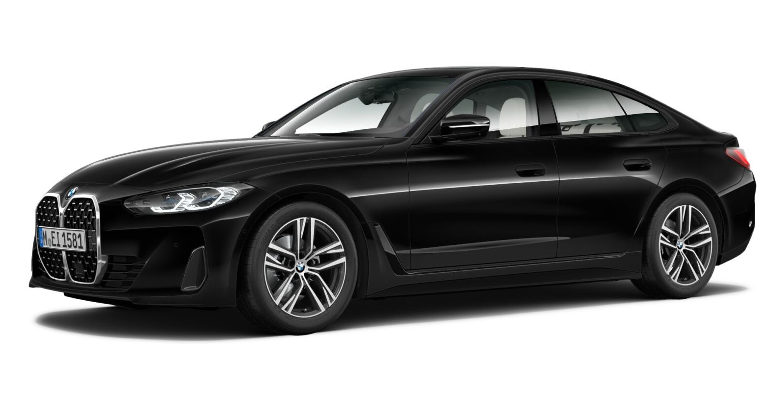 BMW BMW 4er in Schwarz von vorne BMW BMW 4er in Schwarz von vorne