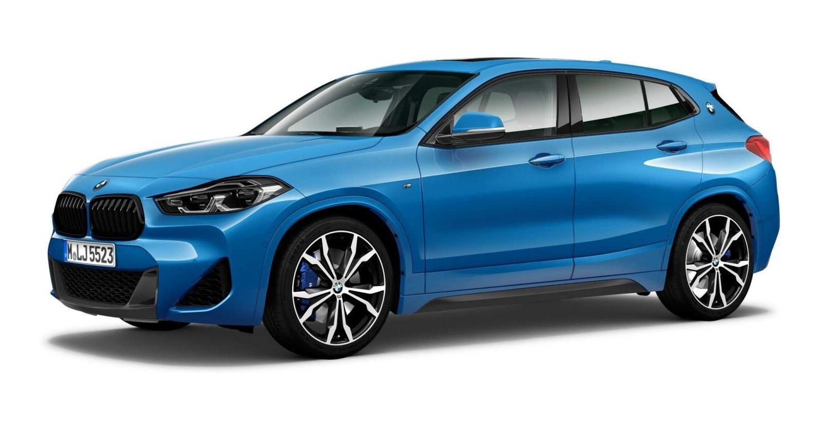 BMW BMW X in Blau von vorne BMW BMW X in Blau von vorne