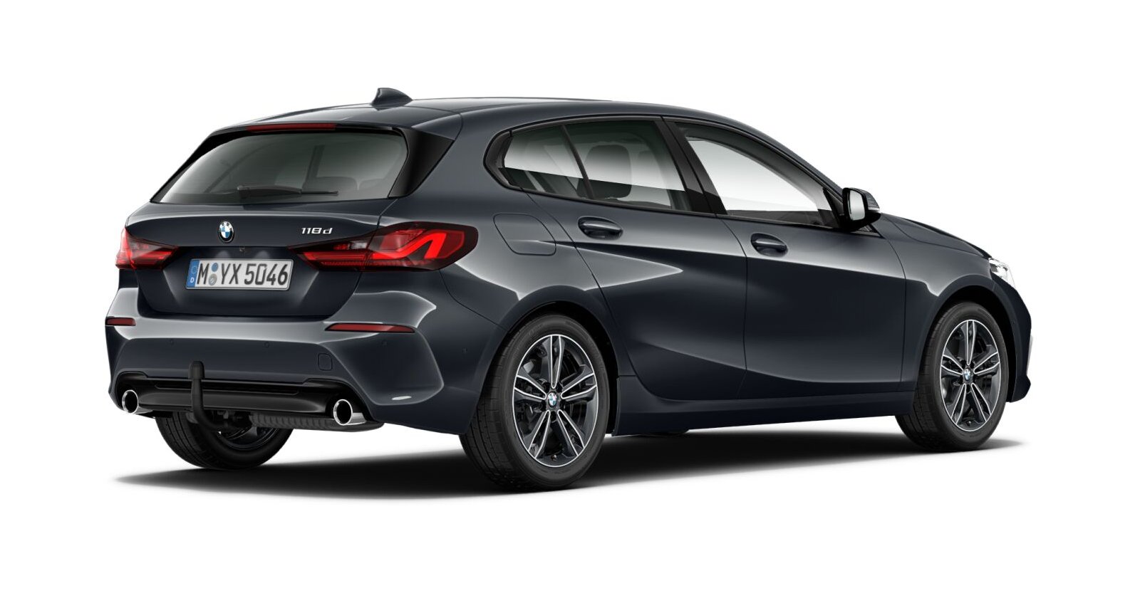 BMW BMW 1er in Grau von hinten BMW BMW 1er in Grau von hinten