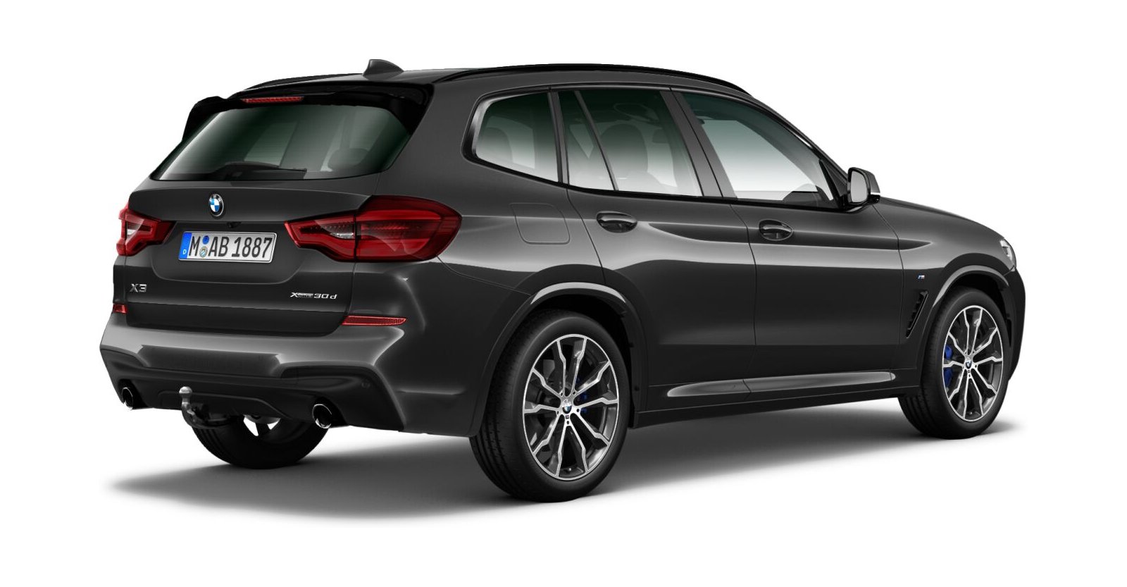 BMW BMW X in Grau von hinten BMW BMW X in Grau von hinten