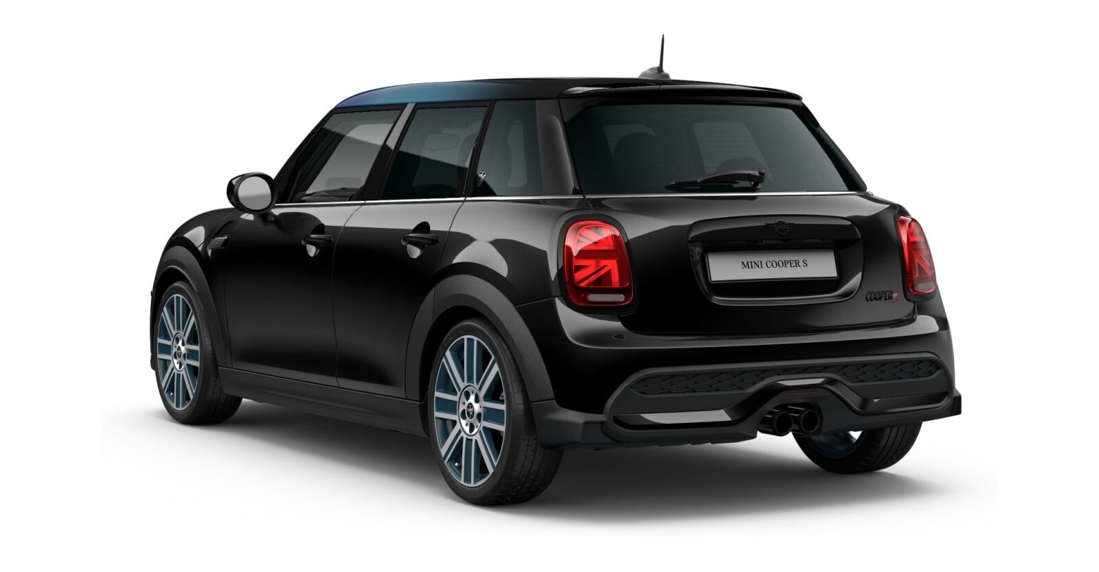 MINI MINI 5-Türer in Schwarz von hinten