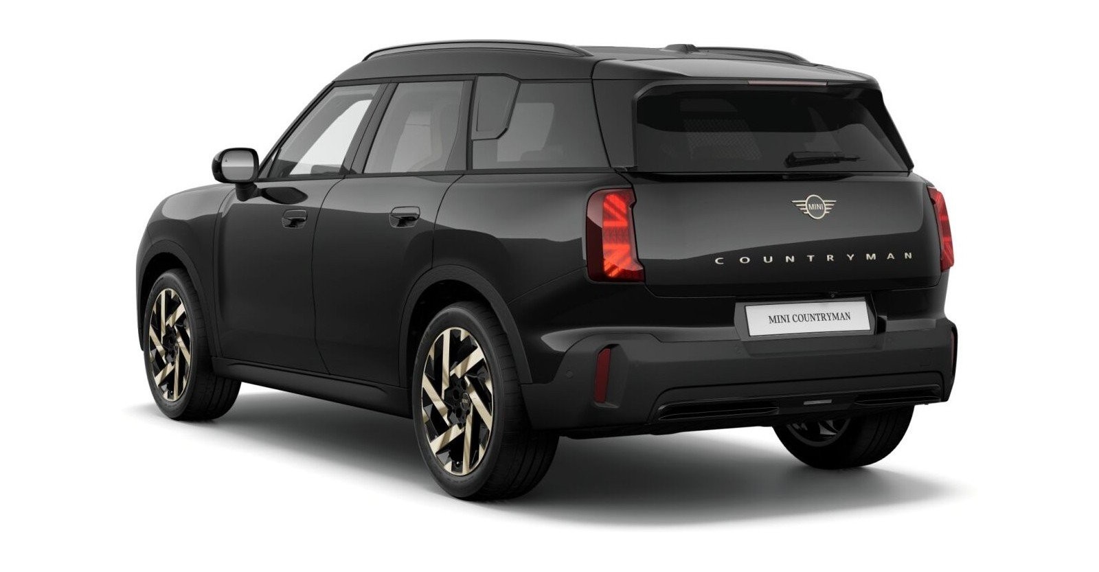 MINI MINI Countryman in Schwarz von hinten MINI MINI Countryman in Schwarz von hinten