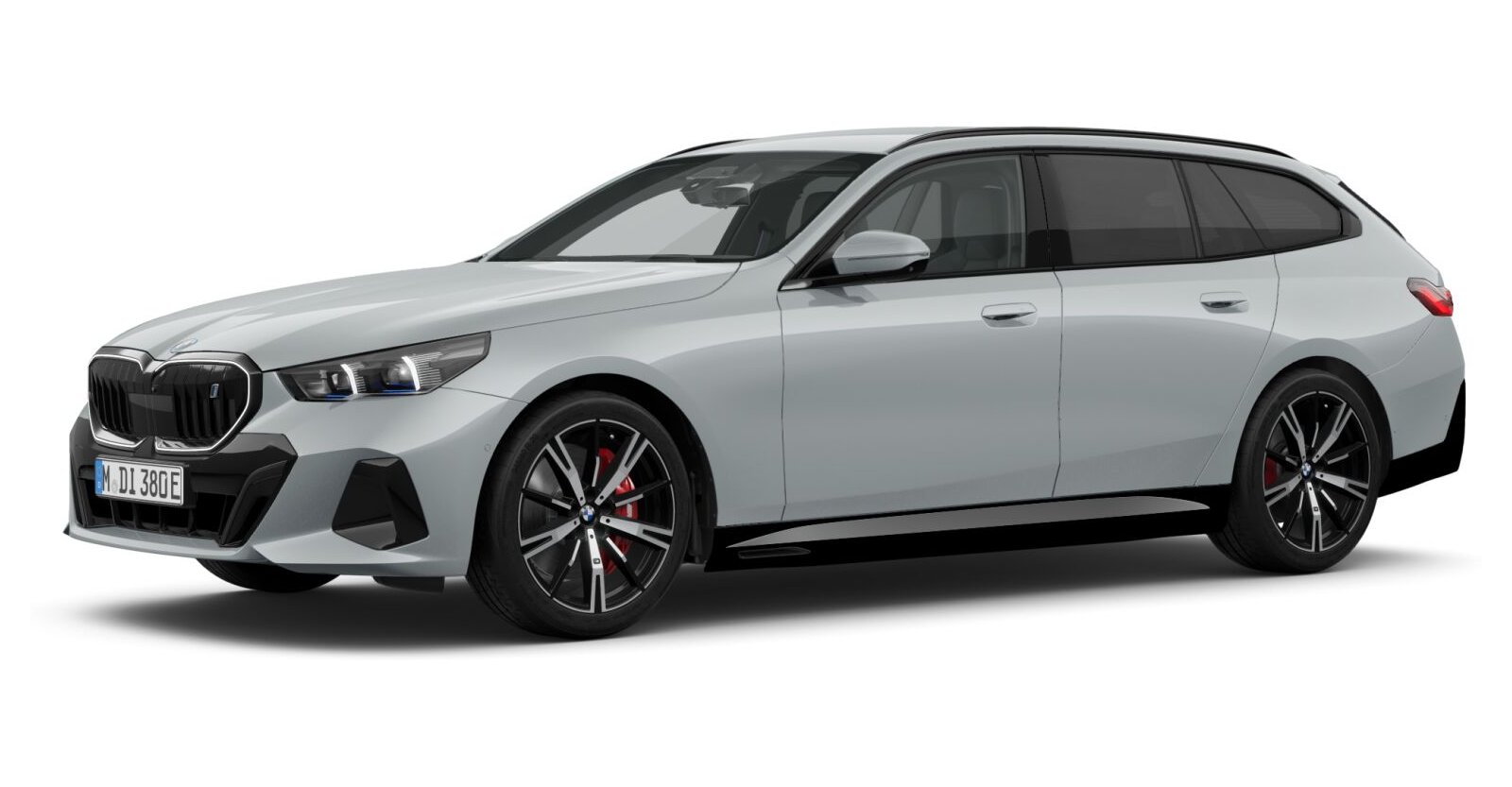 BMW i5 xDrive40 Touring in Grau von vorne BMW i5 xDrive40 Touring in Grau von vorne