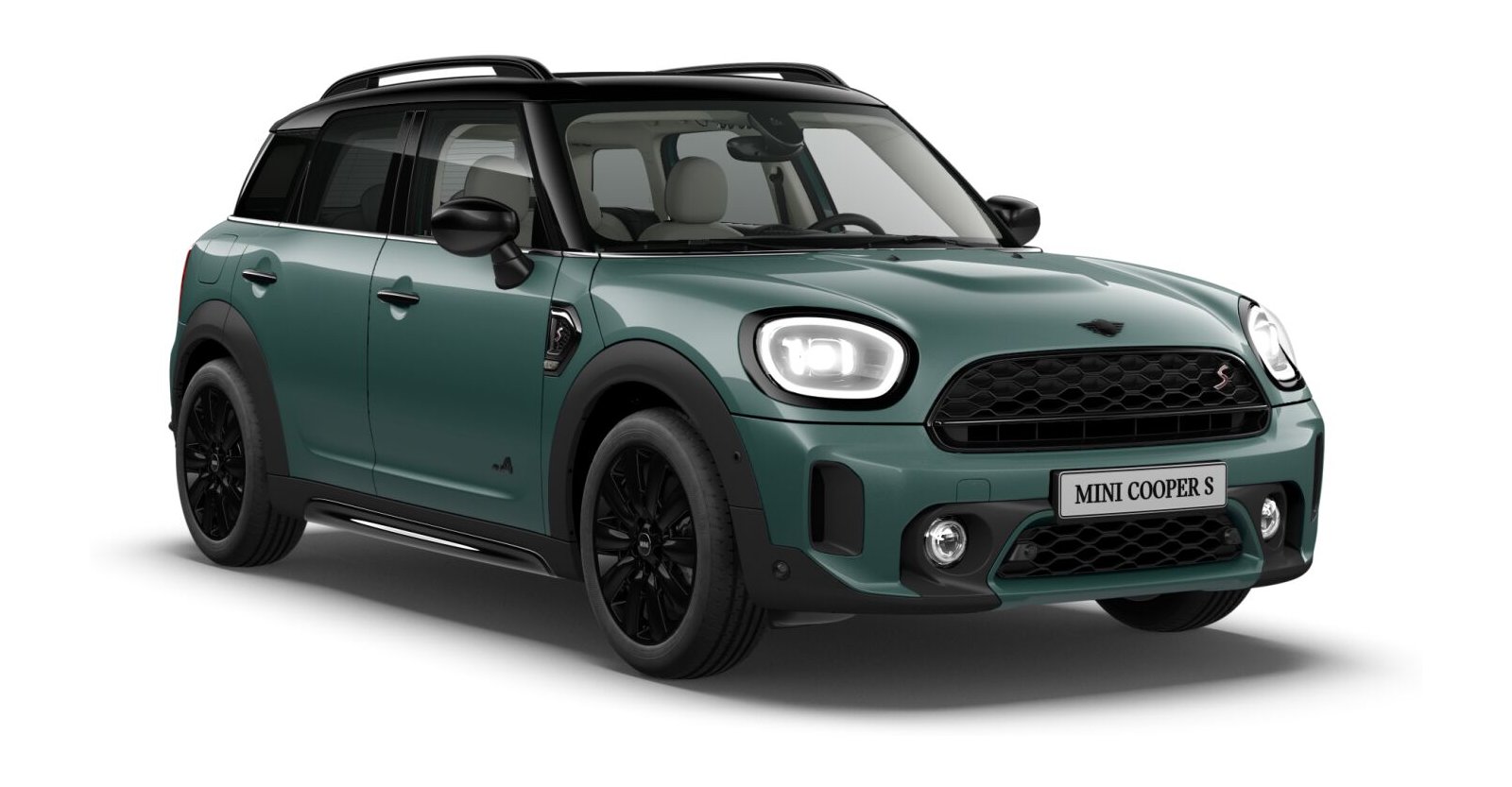 MINI Cooper S Countryman ALL4 in Grün von vorne