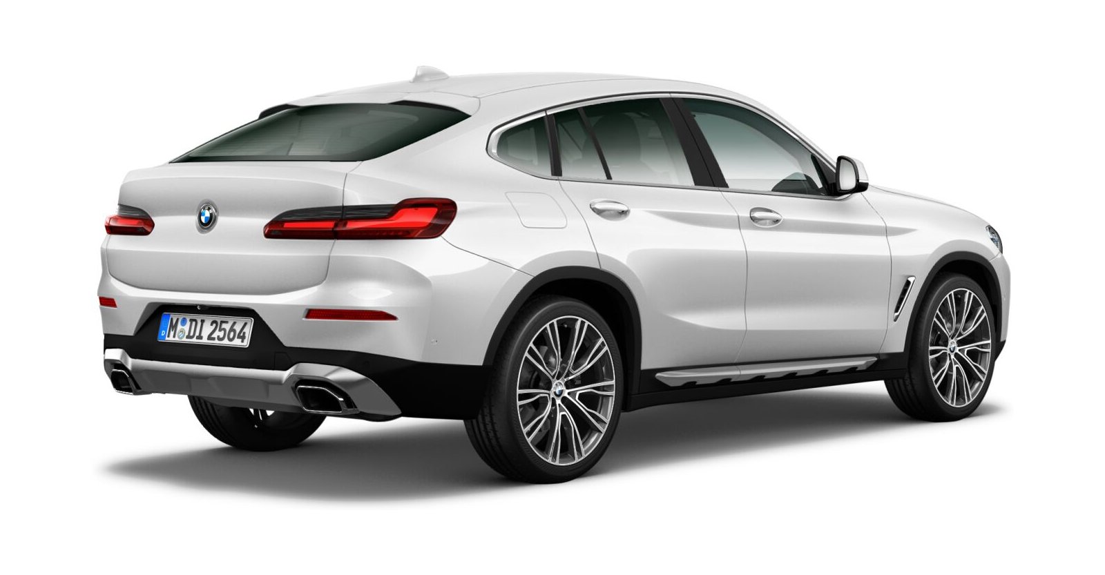BMW BMW X in Weiß von hinten BMW BMW X in Weiß von hinten