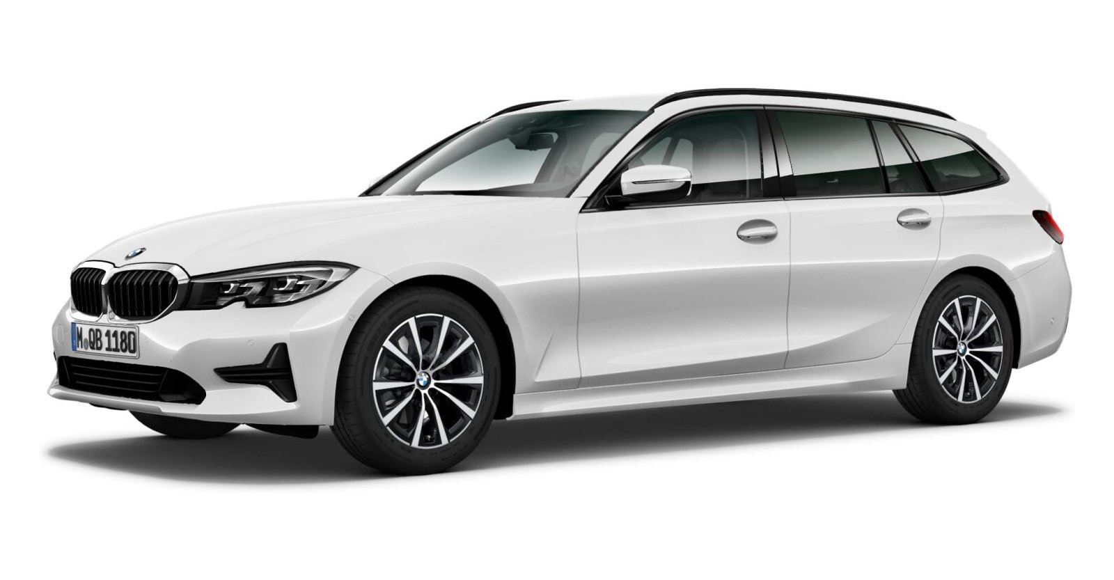 BMW BMW 3er in Weiß von vorne BMW BMW 3er in Weiß von vorne
