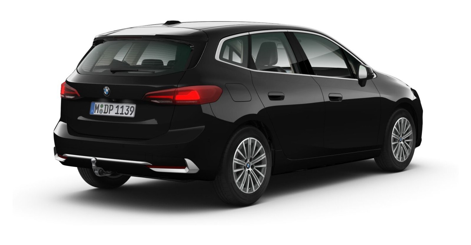 BMW BMW 2er in Schwarz von hinten
