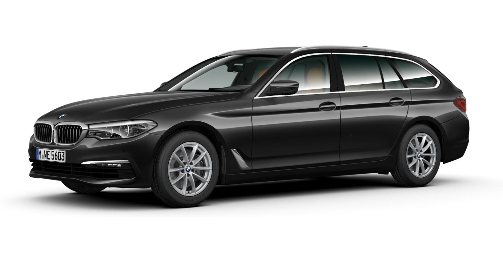 BMW 530i Touring in Grau von vorne BMW 530i Touring in Grau von vorne