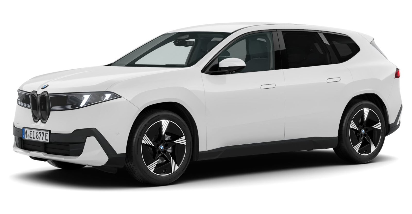 BMW iX3 40 in Weiß von vorne