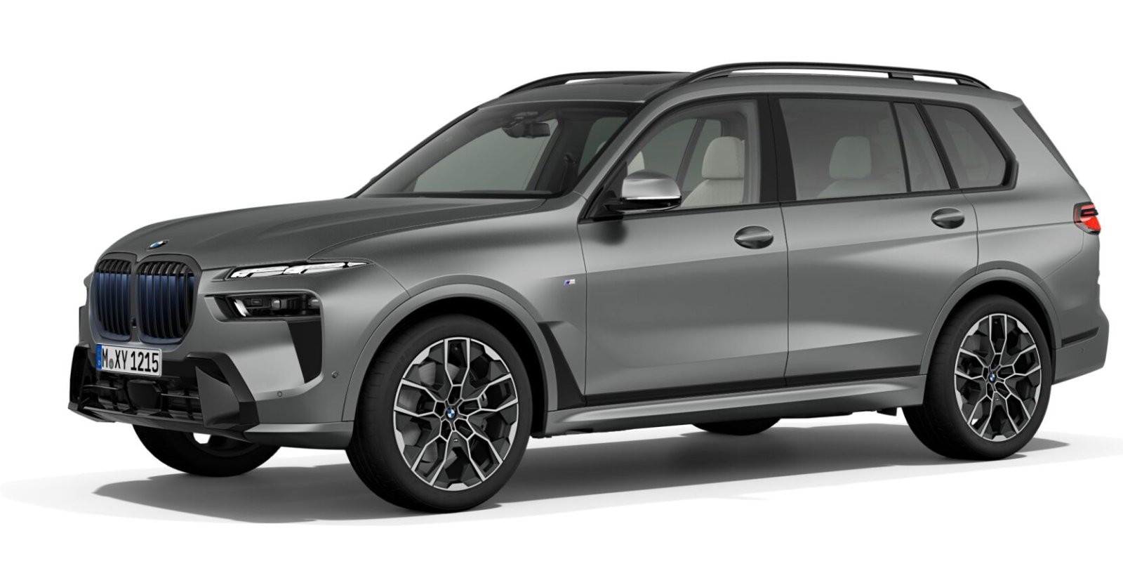 BMW X7 xDrive40d in Grau von vorne BMW X7 xDrive40d in Grau von vorne