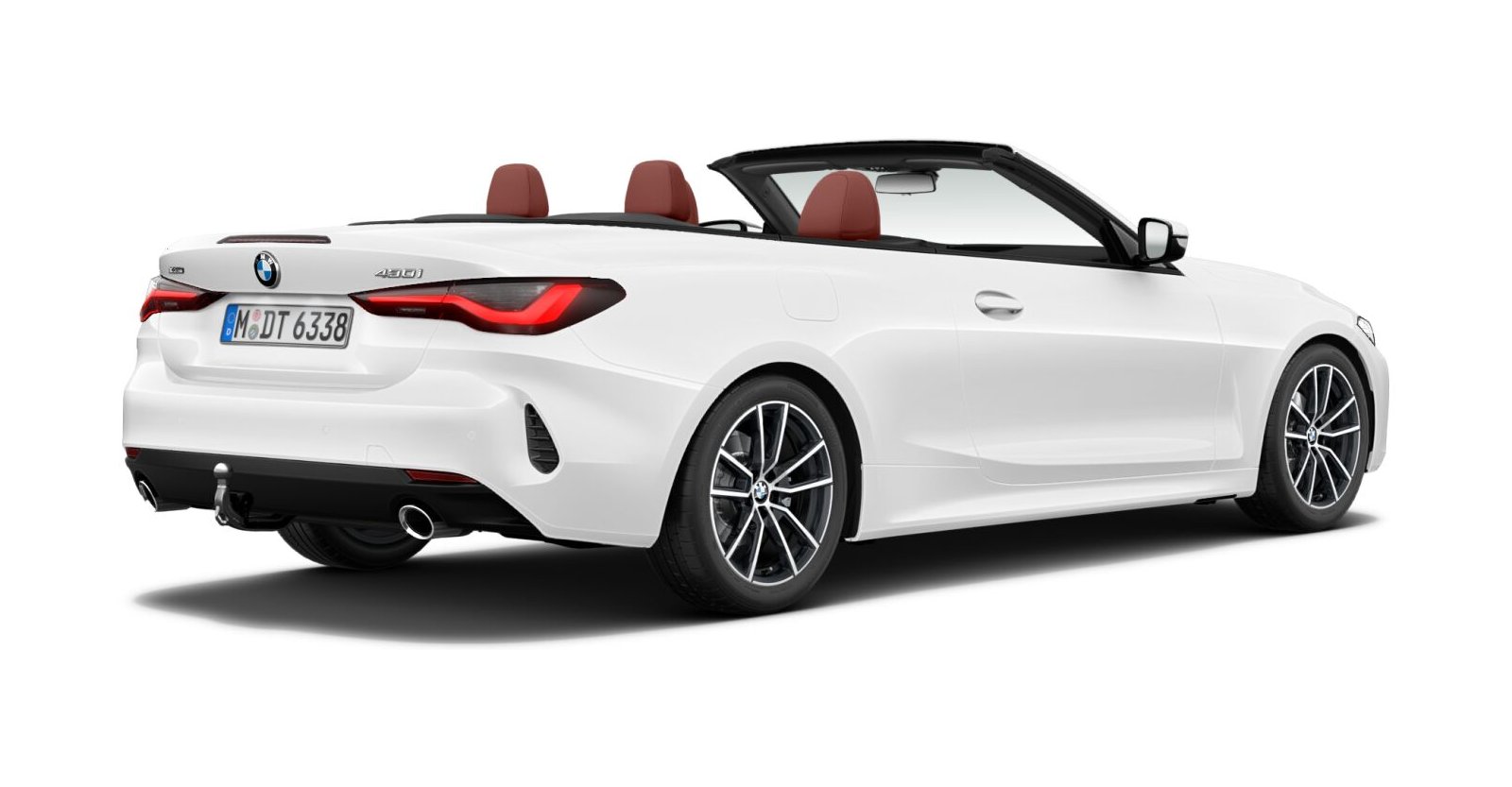 BMW BMW 4er in Weiß von hinten BMW BMW 4er in Weiß von hinten