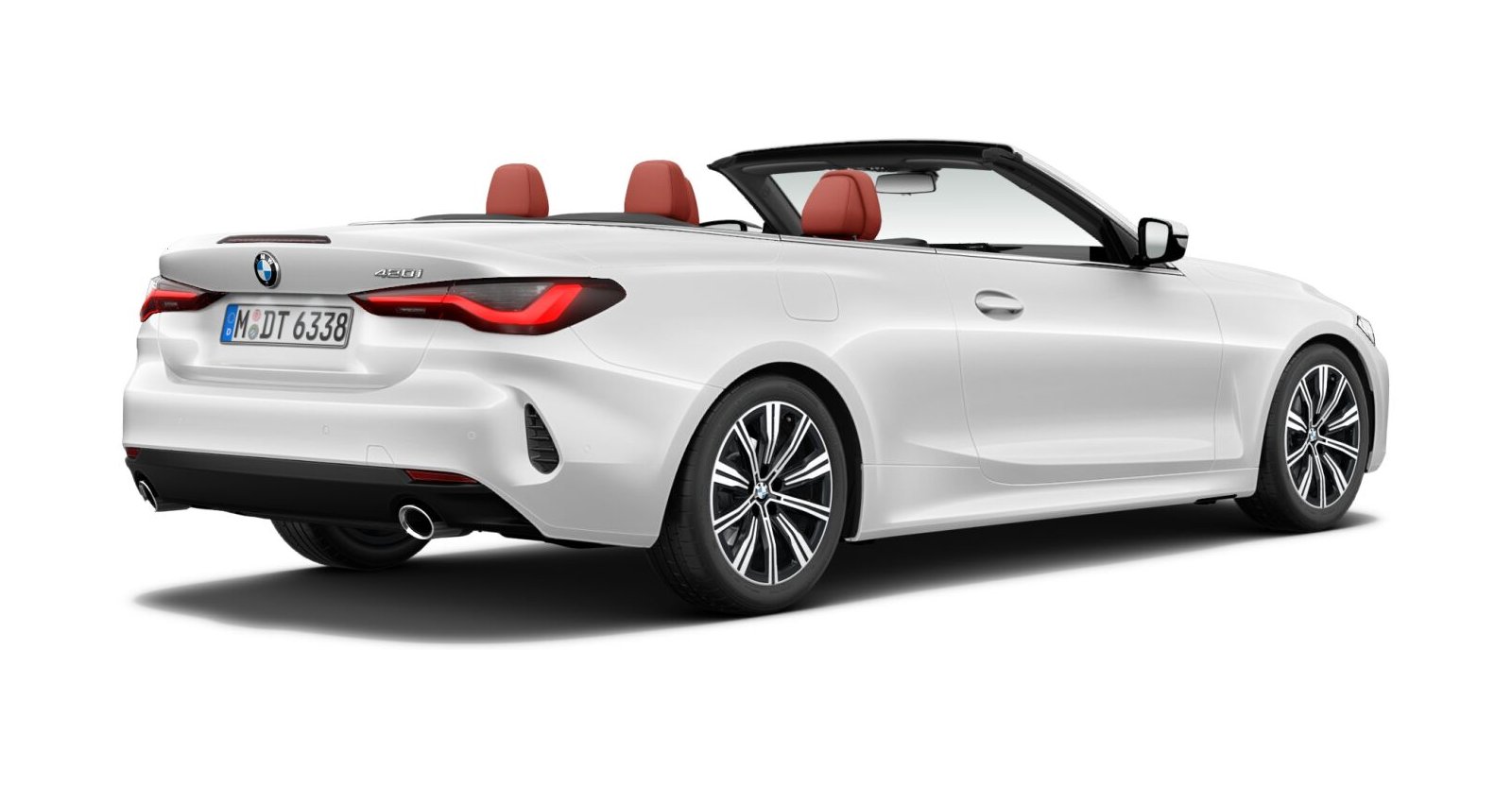 BMW BMW 4er in Weiß von hinten