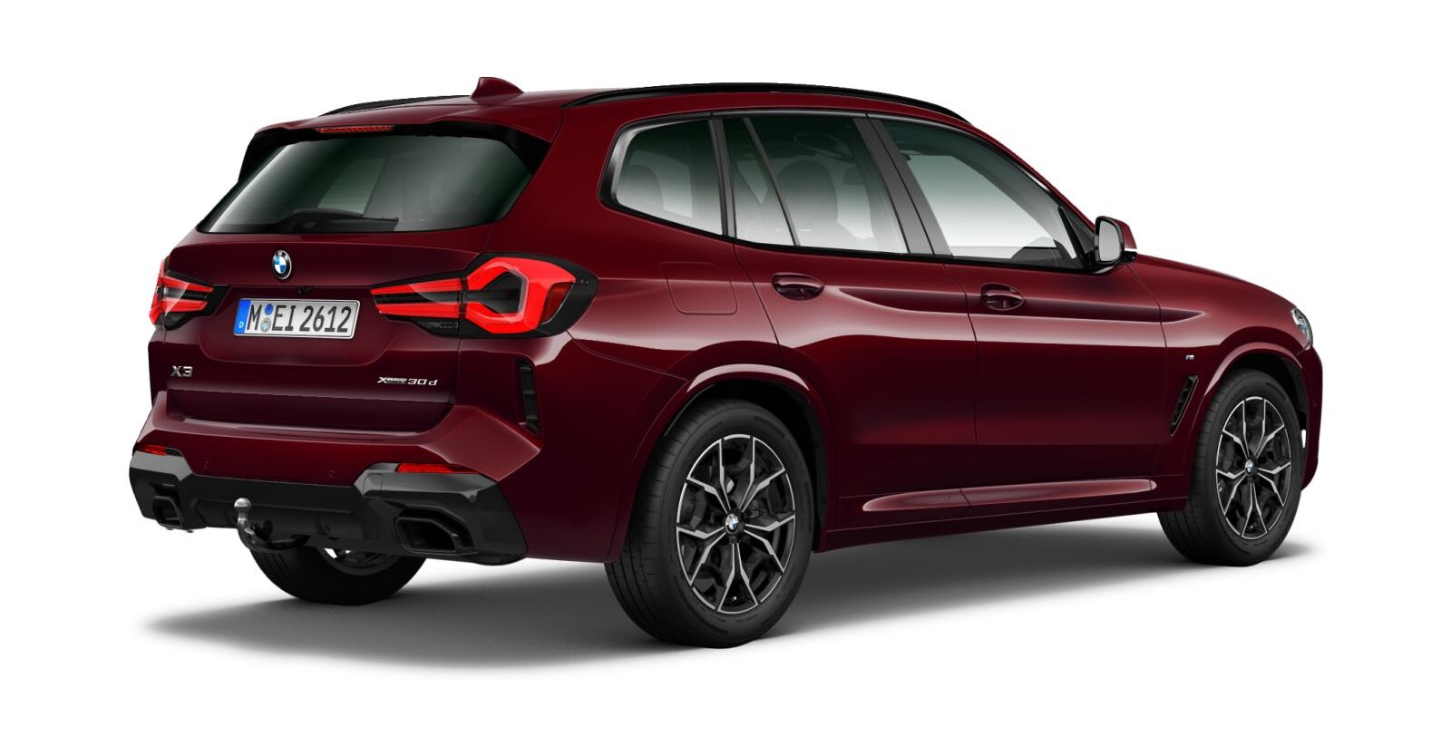 BMW BMW X in Rot von hinten BMW BMW X in Rot von hinten