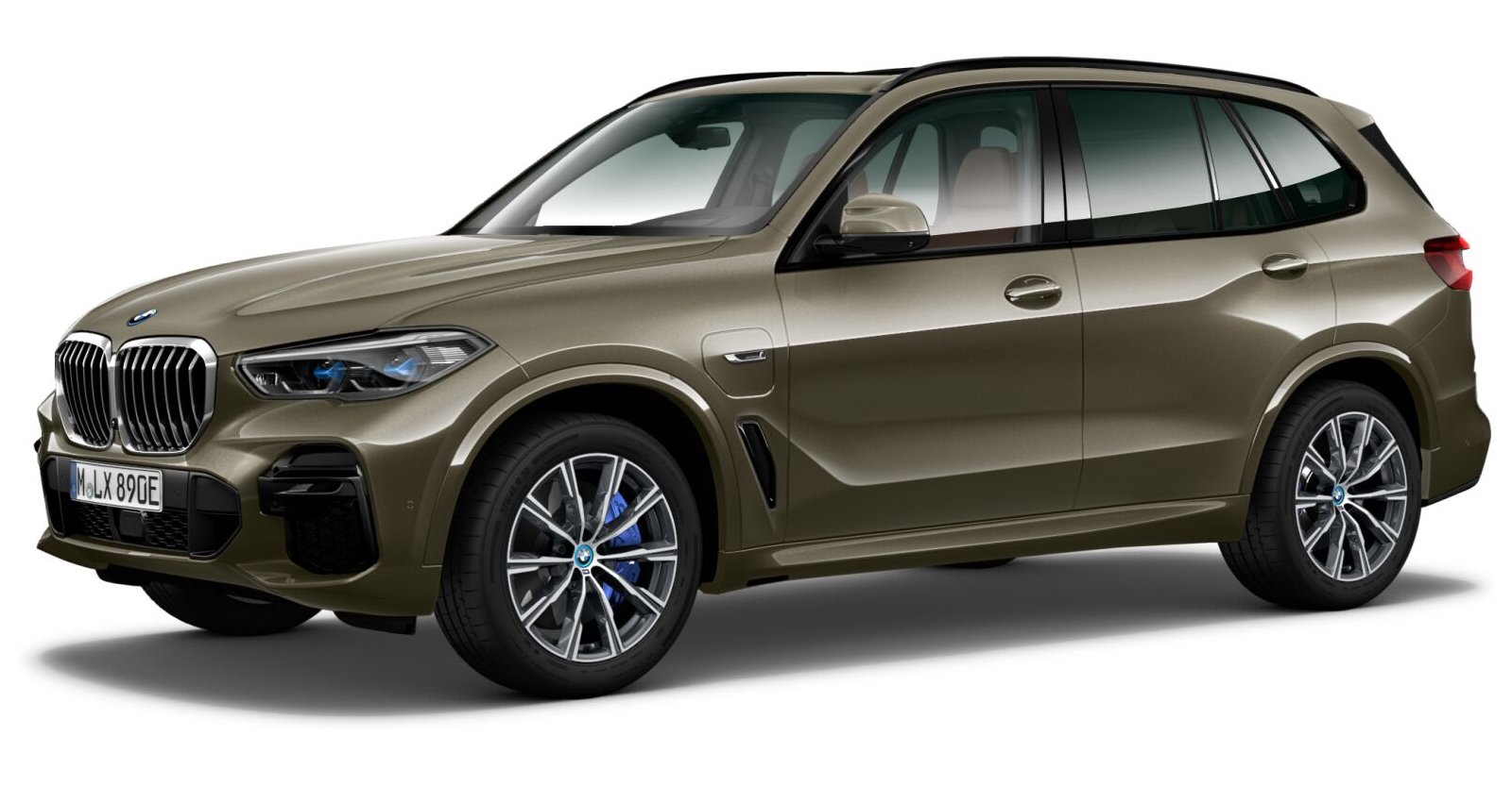 BMW X5 xDrive45e in Grün von vorne BMW X5 xDrive45e in Grün von vorne