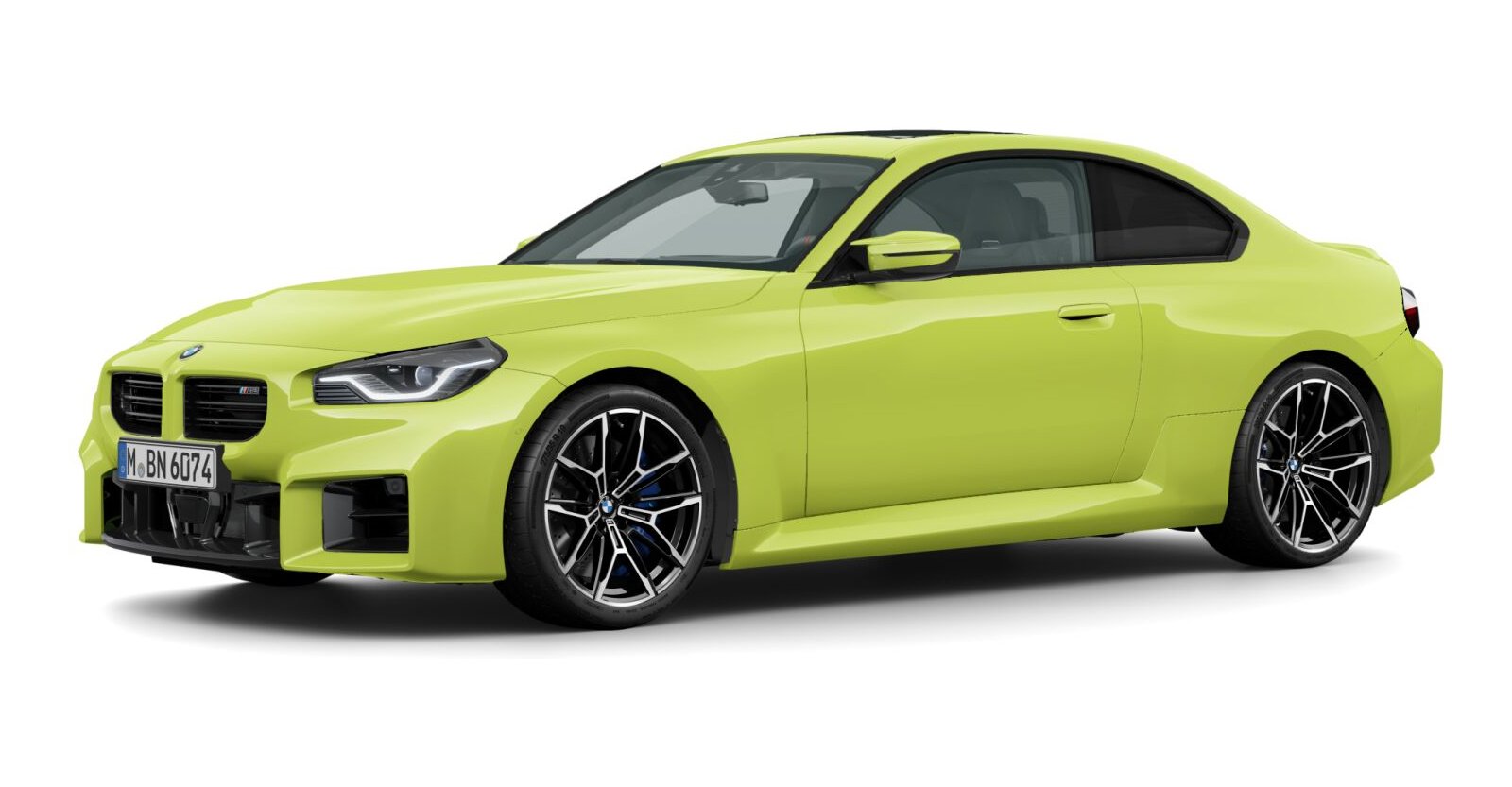 BMW BMW M in Gelb von vorne BMW BMW M in Gelb von vorne
