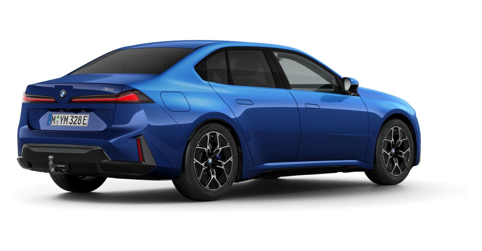 BMW BMW I in Blau von hinten BMW BMW I in Blau von hinten
