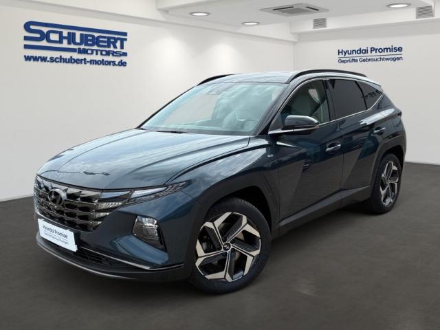 HYUNDAI TUCSON in Blau von vorne HYUNDAI TUCSON in Blau von vorne
