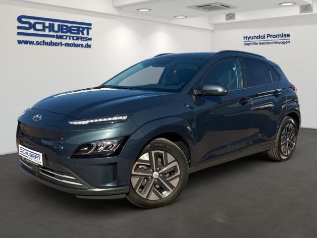 HYUNDAI KONA Elektro in Blau von vorne HYUNDAI KONA Elektro in Blau von vorne