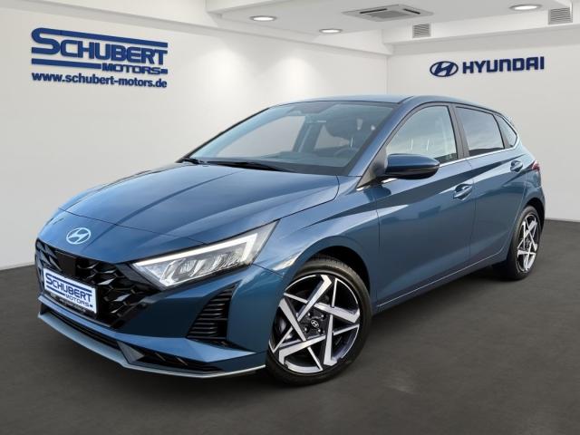 HYUNDAI i20 in Blau von vorne HYUNDAI i20 in Blau von vorne