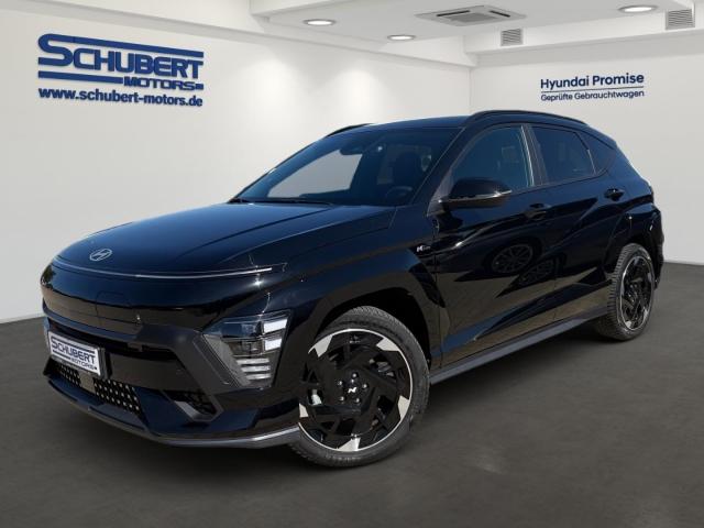HYUNDAI KONA Elektro in Schwarz von vorne HYUNDAI KONA Elektro in Schwarz von vorne