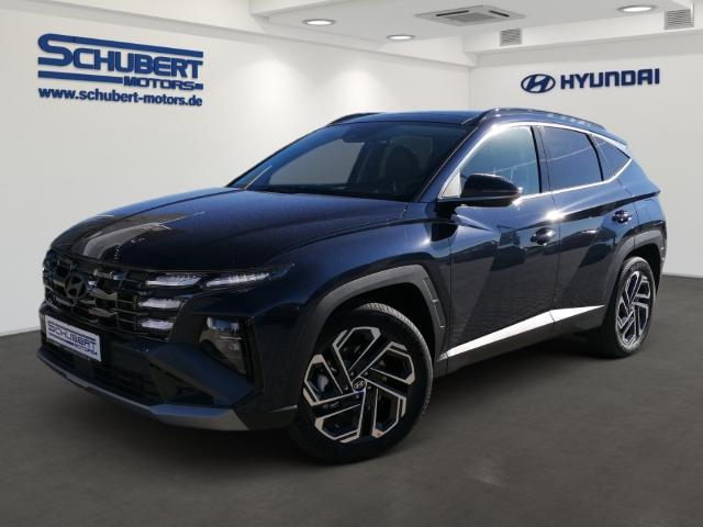 HYUNDAI TUCSON in Blau von vorne HYUNDAI TUCSON in Blau von vorne