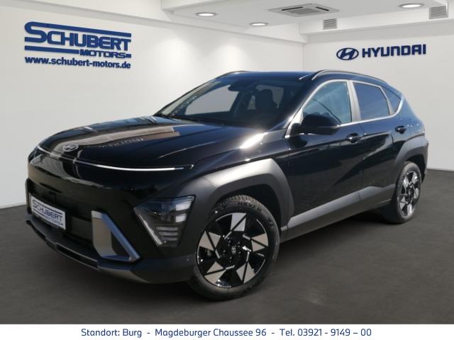 HYUNDAI KONA in Schwarz von vorne HYUNDAI KONA in Schwarz von vorne